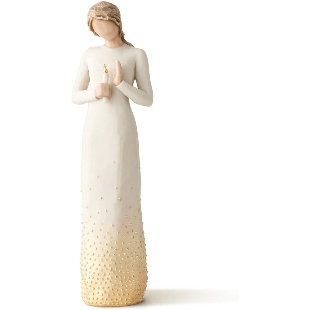image:imageWillow Tree Tapestry Sculpted HandPainted Figure with Gold Leaf Cast from a Susan Lordi Original Carving Gift Offering Comfort Peace Support and Inner Strength Includes Enclosure CardVigil