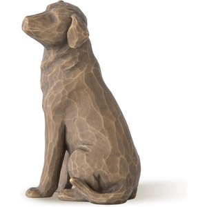 Willow Tree Adorable You (Golden Dog), A Joyful Friendship, Expresses Relationship with a Much-Loved Pet Dog, Sculpted Hand-Painted Figure | Cast from a Susan Lordi Original Carving, Gift for Dog Lovers, Celebrates the Loving Bond Between People and Their Dogs(Love My Dog (Small)