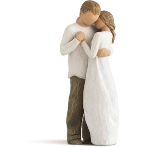 Willow Tree Around You, Sculpted Hand-Painted Figure | Cast from a Susan Lordi Original Carving, Expression of Love and Caring, Display on Shelf, Table or Mantel, Fitted Gift Box(Promise)