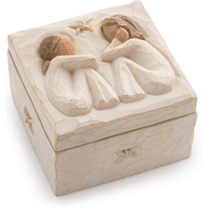 Willow Tree Friendship Keepsake Box, Hand-Painted, Jewelry Storage | Hand-Painted Keepsake Box, Sentimental Gift for Loved Ones, Holds Jewelry and Treasures, Sculpted by Artist Susan Lordi(Antique)