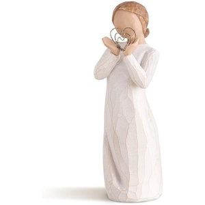 Willow Tree Heart and Soul, Sculpted Hand-Painted Figure | Cast from a Susan Lordi Original Carving, Heartfelt Gift Expressing Love and Warmth, Display on Shelf, Table or Mantel(Lots of Love)