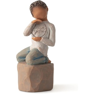 Willow Tree Love You Too (Darker Skin), Sculpted Hand-Painted Figure