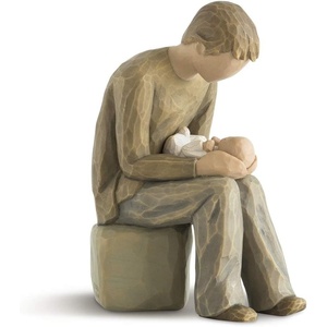 Willow Tree New Life, Celebrating The Miracle of New Life, A Gift for First Time Parents or Those Growing Their Families, Loving Relationships Between Parents and Child, Sculpted Hand-Painted Figure | Hand-Painted Resin Figurine, Sculpted by Artist Susan Lordi, Celebrates Loving Family Relationships, Family Grouping(Nurture)