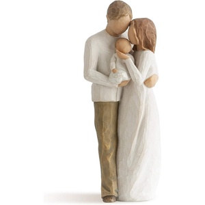 Willow Tree New Life, Celebrating The Miracle of New Life, A Gift for First Time Parents or Those Growing Their Families, Loving Relationships Between Parents and Child, Sculpted Hand-Painted Figure | Hand-Painted Resin Figurine, Sculpted by Artist Susan Lordi, Celebrates Loving Family Relationships, Family Grouping(MotherDaughter)