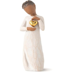 Willow Tree Remember, Sculpted Hand-Painted Figure | Cast from a Susan Lordi Original Carving, Meaningful Keepsake Gift for Loved Ones and Life’s Milestones(Keepsake (darker skin))