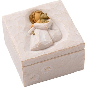 Willow Tree Sister mine Keepsake Box, sculpted, hand-painted Keepsake Box | Hand-Painted Keepsake Box, Sentimental Gift for Loved Ones, Holds Jewelry and Treasures, Sculpted by Artist Susan Lordi(Comfort)