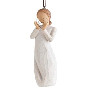 Willow Tree Surprise Ornament, Sculpted Hand-Painted Figure | Celebrating Friendship and Sentiment, Cast from a Susan Lordi Original Carving, Cast Resin Keepsake, Ready to Hang(Lots of Love)