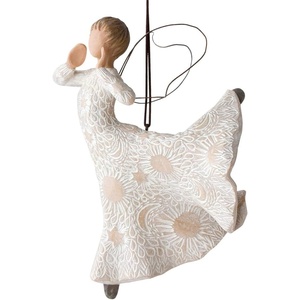 Willow Tree Surprise Ornament, Sculpted Hand-Painted Figure | Celebrating Friendship and Sentiment, Cast from a Susan Lordi Original Carving, Cast Resin Keepsake, Ready to Hang(Friendship)