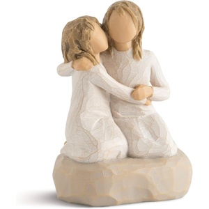 Willow Tree We are Three, Sculpted Hand-Painted Figure, Darker Skin | Cast from a Susan Lordi Original Carving, Celebrates Close Bonds, Meaningful Relationships, Thoughtful Keepsake Gift Idea(We are Three)