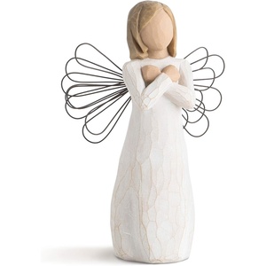 Willow Tree Wishing, Sculpted Hand-Painted Resin Figure | Offering Comfort, Healing, Love and Caring, Cast from a Susan Lordi Original Carving, Keepsake with Enclosure Card(Angel of Hope)