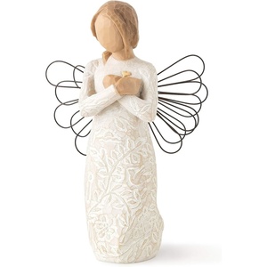 Willow Tree Wishing, Sculpted Hand-Painted Resin Figure | Offering Comfort, Healing, Love and Caring, Cast from a Susan Lordi Original Carving, Keepsake with Enclosure Card(Wishing)