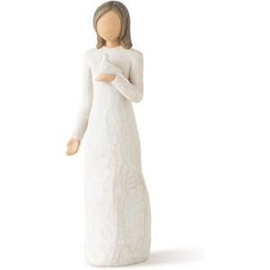 Willow Tree Wishing, Sculpted Hand-Painted Resin Figure | Offering Comfort, Healing, Love and Caring, Cast from a Susan Lordi Original Carving, Keepsake with Enclosure Card(Angel of Comfort)