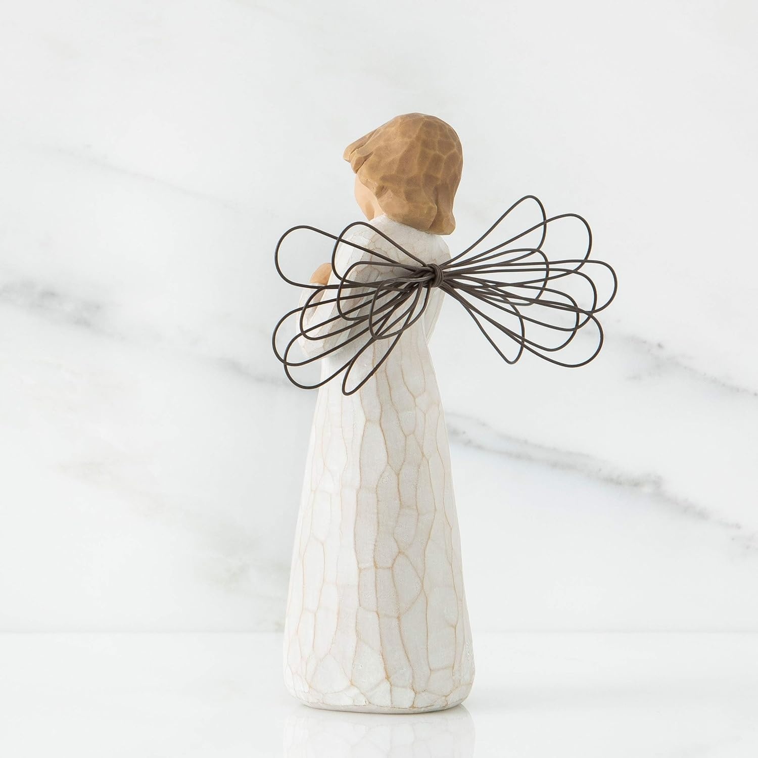 image:imageWillow Tree Angel of Healing Sculpted HandPainted Figure Angel Holding a BlueGray Bird Comfort and Healing Gift Cast from a Susan Lordi Original Carving Includes Enclosure Card