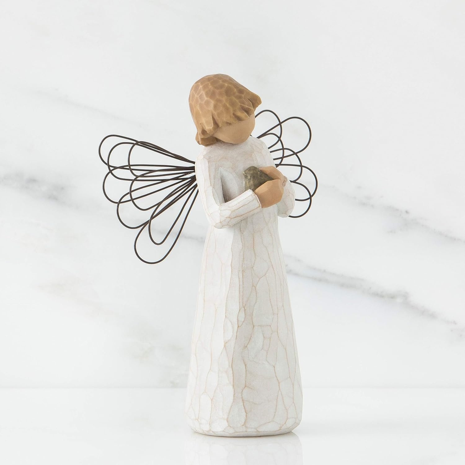 image:imageWillow Tree Angel of Healing Sculpted HandPainted Figure Angel Holding a BlueGray Bird Comfort and Healing Gift Cast from a Susan Lordi Original Carving Includes Enclosure Card