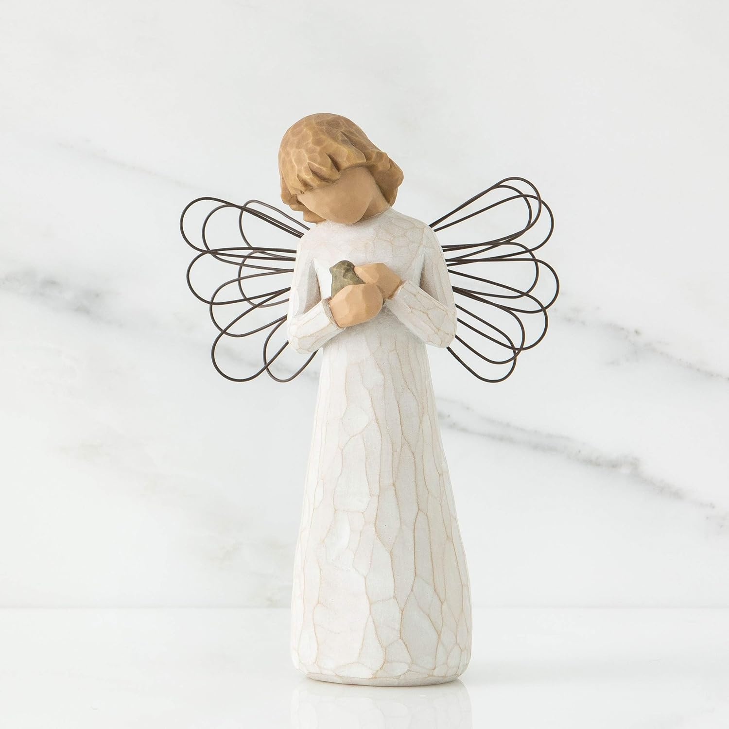 image:imageWillow Tree Angel of Healing Sculpted HandPainted Figure Angel Holding a BlueGray Bird Comfort and Healing Gift Cast from a Susan Lordi Original Carving Includes Enclosure Card
