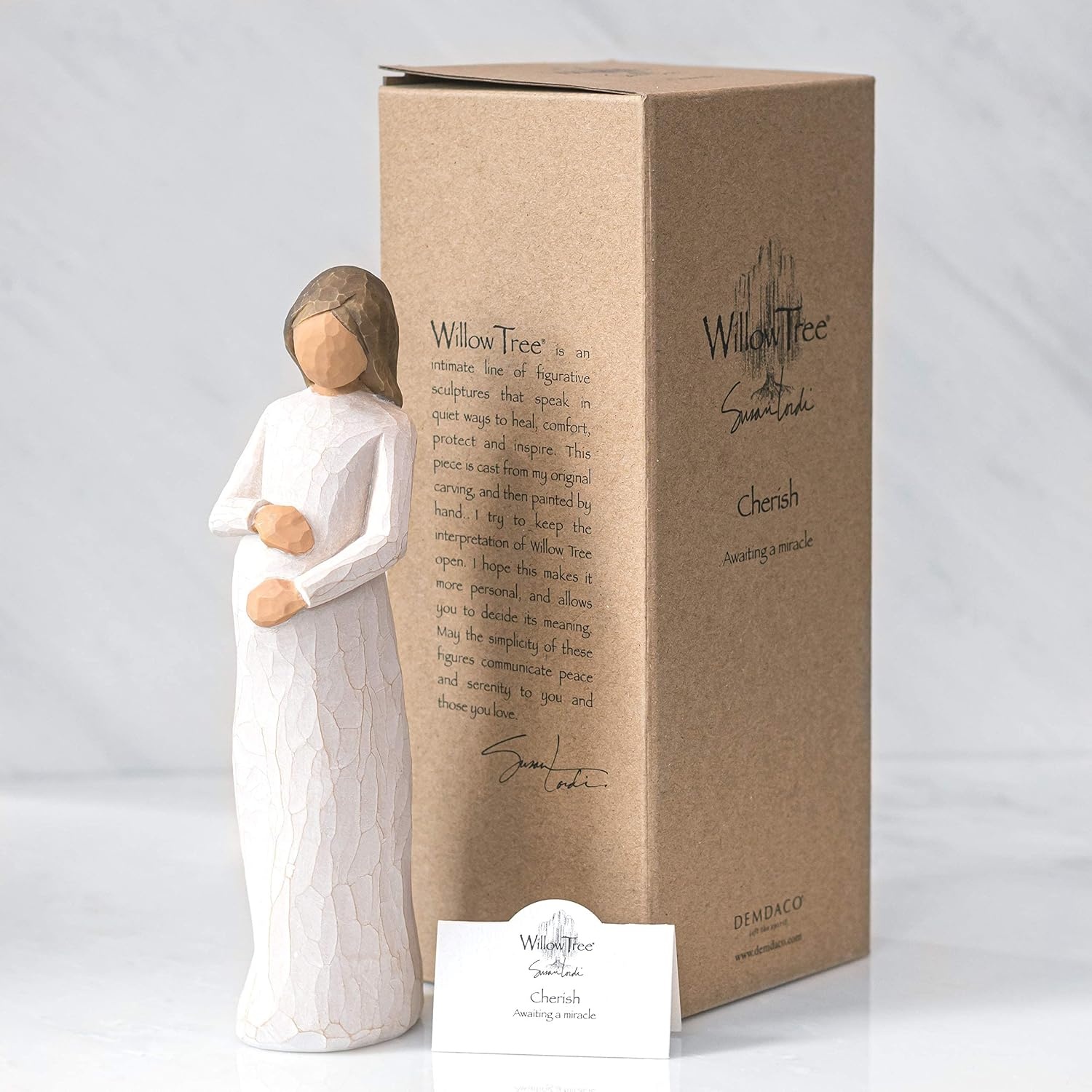 image:imageWillow Tree Cherish Sculpted HandPainted Figure Cast from a Susan Lordi Original Carving Meaningful Keepsake Gift for Loved Ones and Lifes Milestones