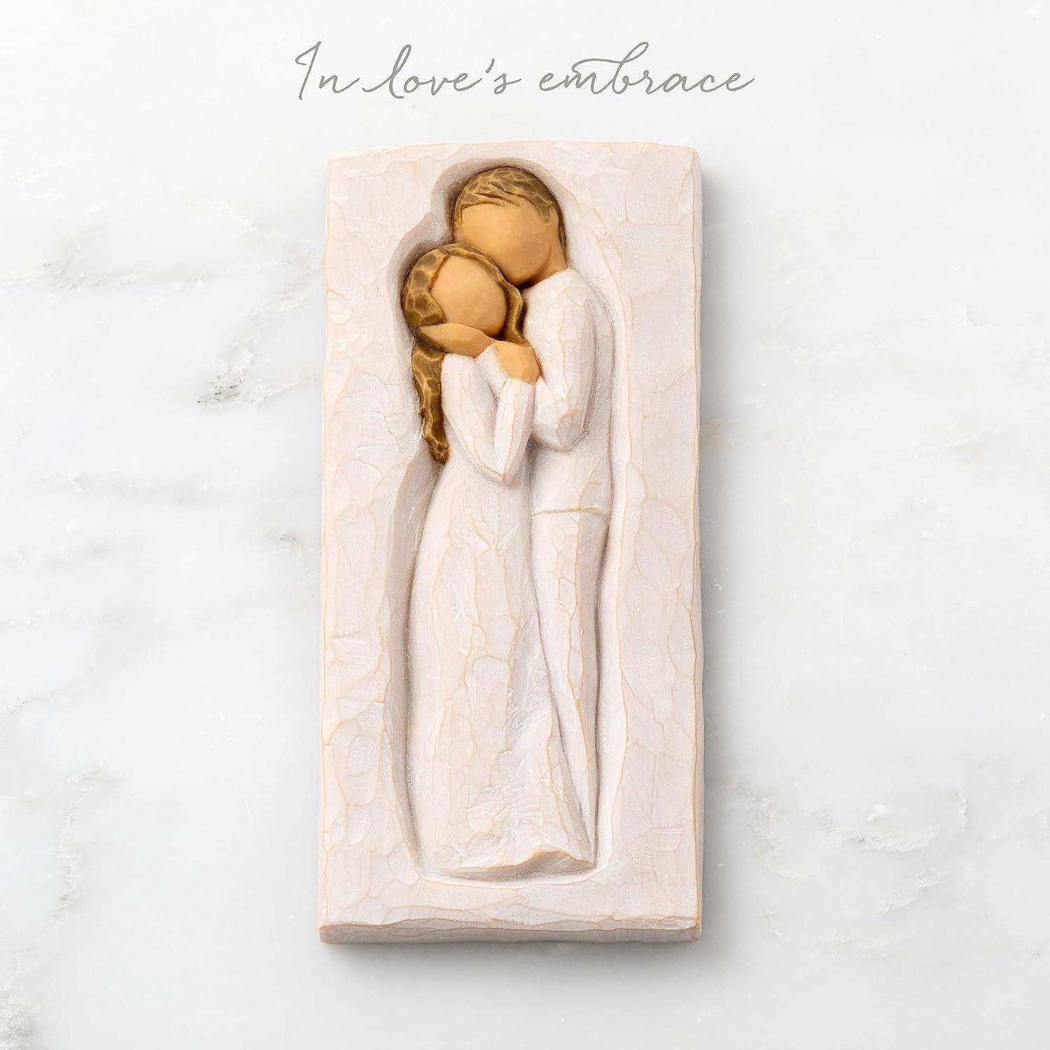 image:imageWillow Tree Embrace Plaque Sculpted HandPainted bas Relief