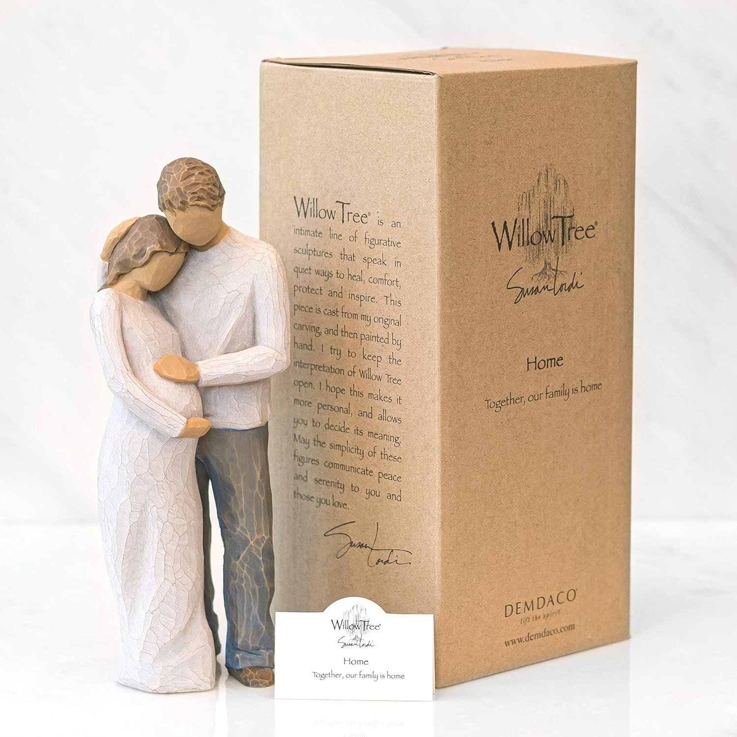 image:imageWillow Tree Home Sculpted HandPainted Figure Cast from a Susan Lordi Original Carving Meaningful Gift Celebrating Nature Family Home and Belonging Fitted Gift BoxModern
