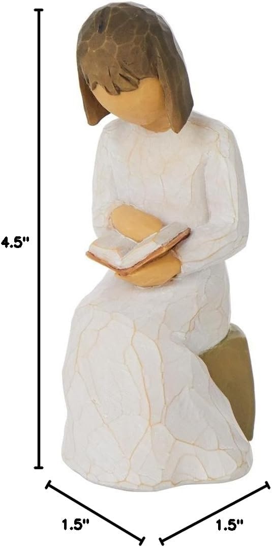 image:imageWillow Tree Just for You Angel Figure HandPainted Thank You Decor HandPainted Angel Figurine Celebrating Friendship Nature and Everyday Blessings Sculpted by Artist Susan LordiModern