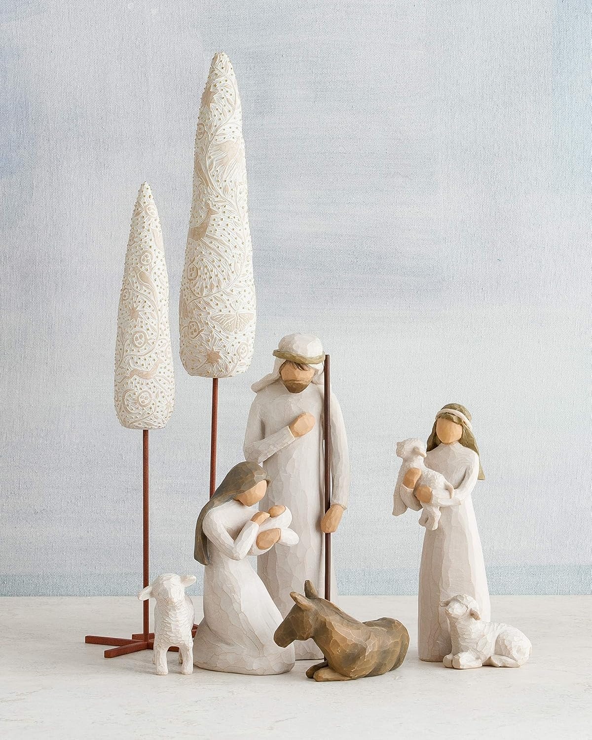 image:imageWillow Tree Littlest Christmas Angel Sculpted HandPainted Figure Extends the Willow Tree Nativity Scene Designed by Artist Susan Lordi Heirloom Keepsake Display on Shelf or TableLittlest Christmas Angel