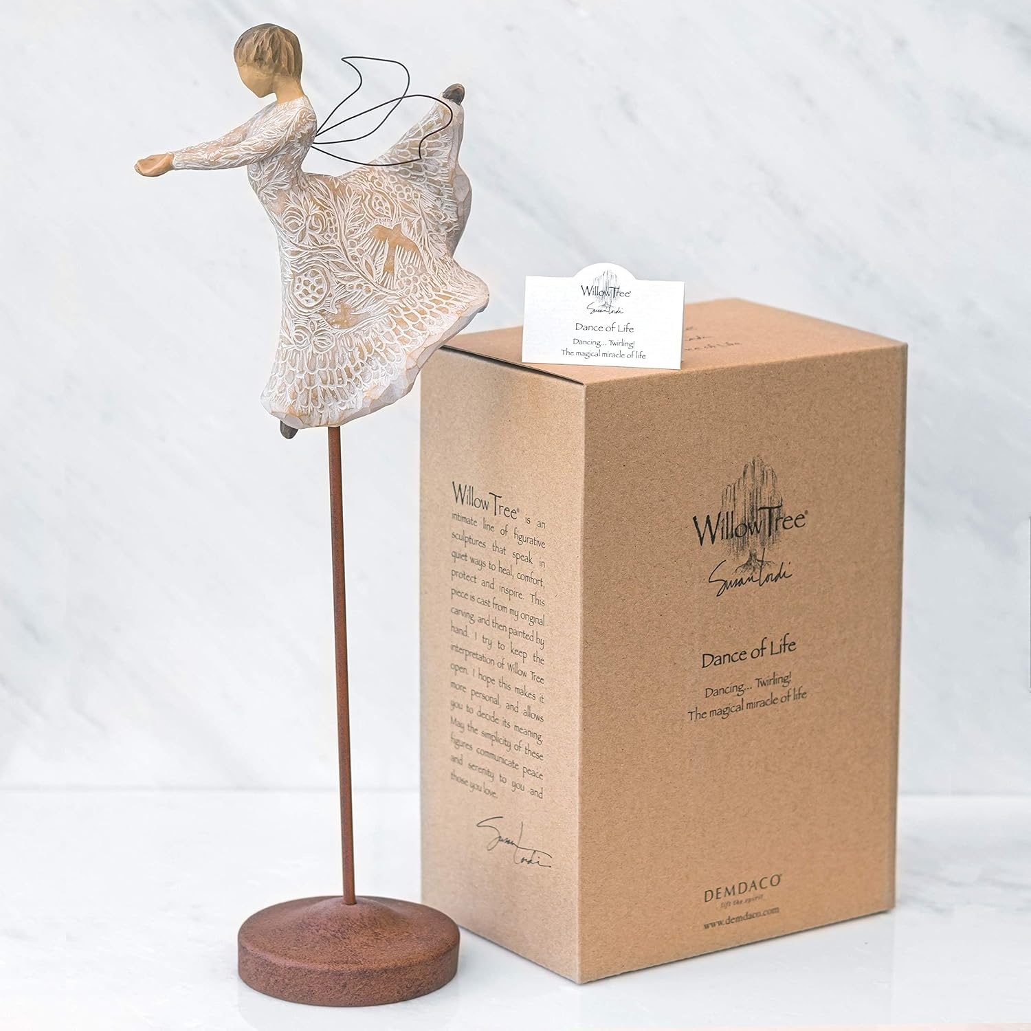 image:imageWillow Tree Littlest Christmas Angel Sculpted HandPainted Figure Extends the Willow Tree Nativity Scene Designed by Artist Susan Lordi Heirloom Keepsake Display on Shelf or TableCypress Trees