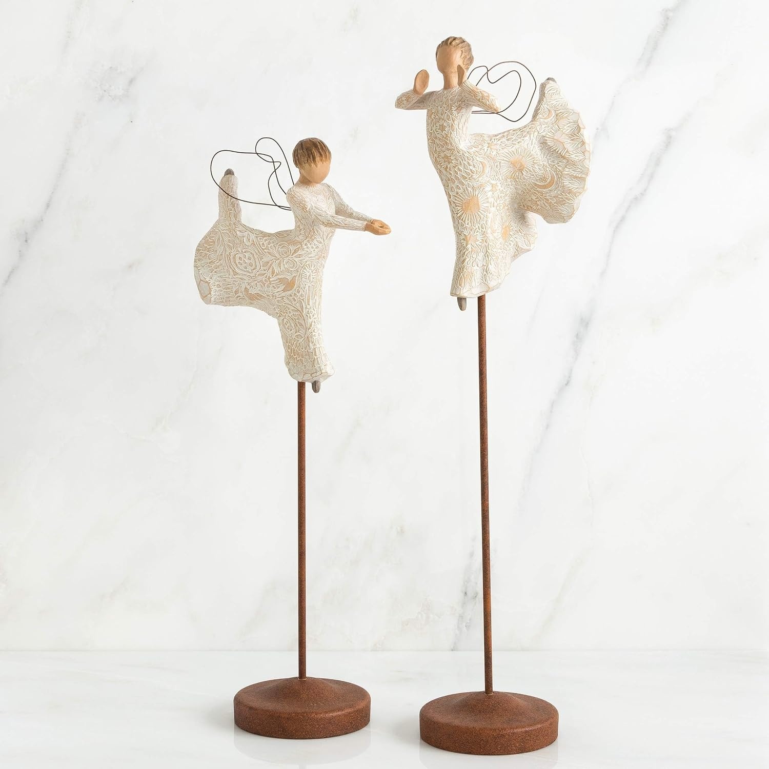 image:imageWillow Tree Littlest Christmas Angel Sculpted HandPainted Figure Extends the Willow Tree Nativity Scene Designed by Artist Susan Lordi Heirloom Keepsake Display on Shelf or TableCypress Trees