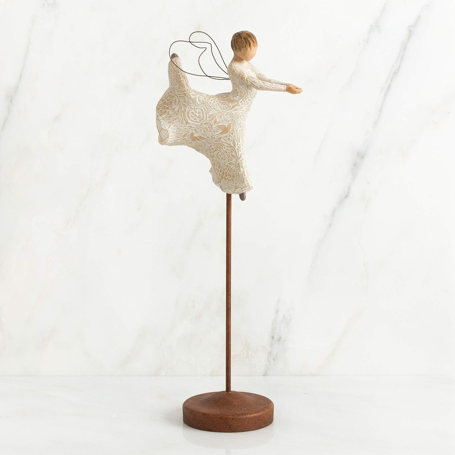 image:imageWillow Tree Littlest Christmas Angel Sculpted HandPainted Figure Extends the Willow Tree Nativity Scene Designed by Artist Susan Lordi Heirloom Keepsake Display on Shelf or TableCypress Trees