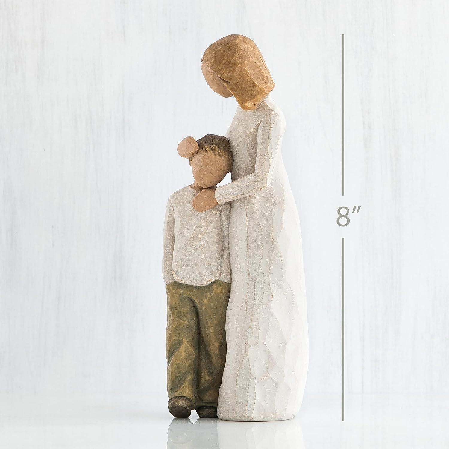 image:imageWillow Tree Mother and Son Sculpted HandPainted Figure HandPainted Resin Figurine Sculpted by Artist Susan Lordi Celebrates Loving Family Relationships Family GroupingNatural