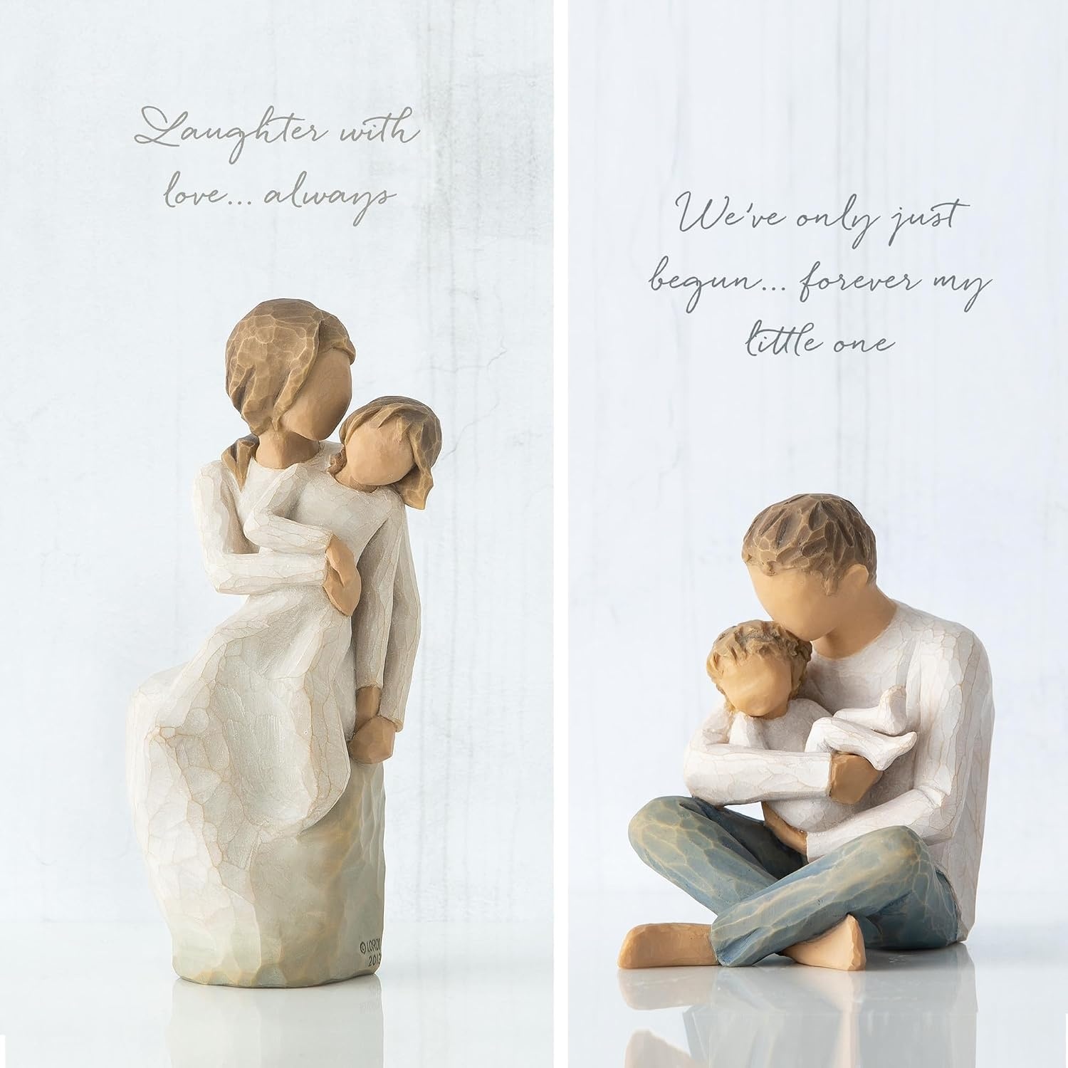 image:imageWillow Tree My Sister My Friend and Sister Mine Figure 2 Piece Set Designed by Artist Susan Lordi Gift Collection Celebrating Loving Relationships and Family Bonds Packaged for GiftGivingMother Daughter Little One