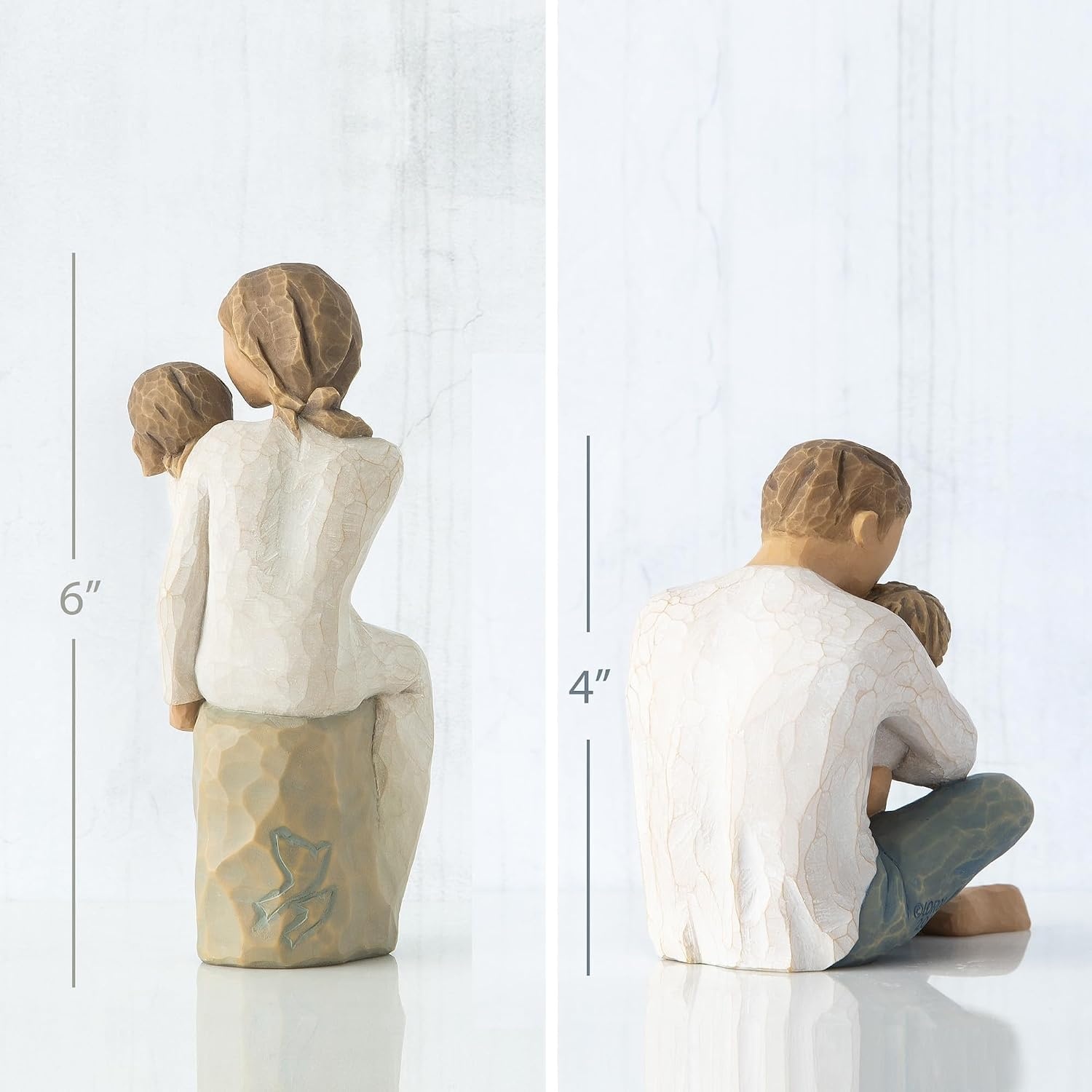 image:imageWillow Tree My Sister My Friend and Sister Mine Figure 2 Piece Set Designed by Artist Susan Lordi Gift Collection Celebrating Loving Relationships and Family Bonds Packaged for GiftGivingMother Daughter Little One
