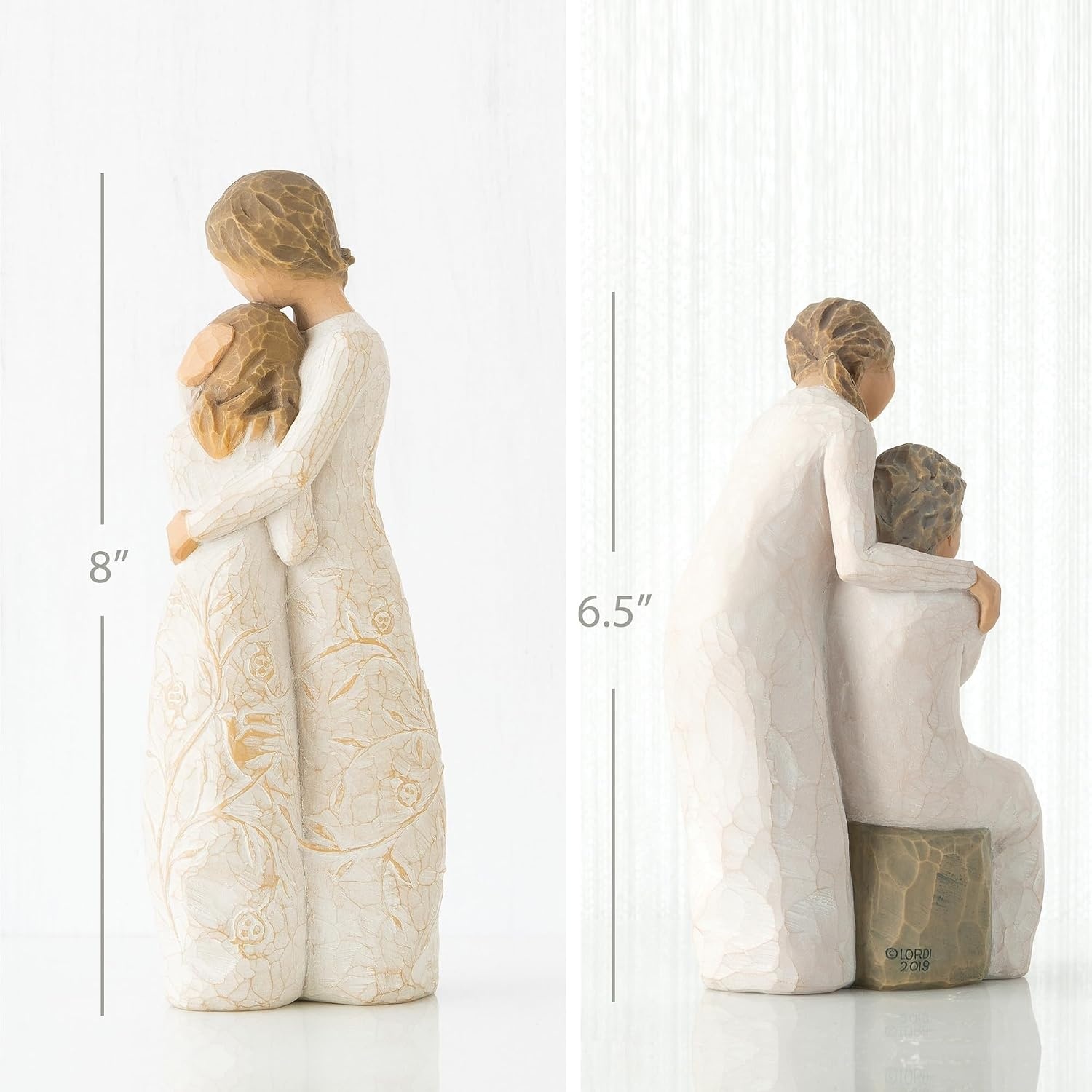 image:imageWillow Tree My Sister My Friend and Sister Mine Figure 2 Piece Set Designed by Artist Susan Lordi Gift Collection Celebrating Loving Relationships and Family Bonds Packaged for GiftGivingClose to Me Mother