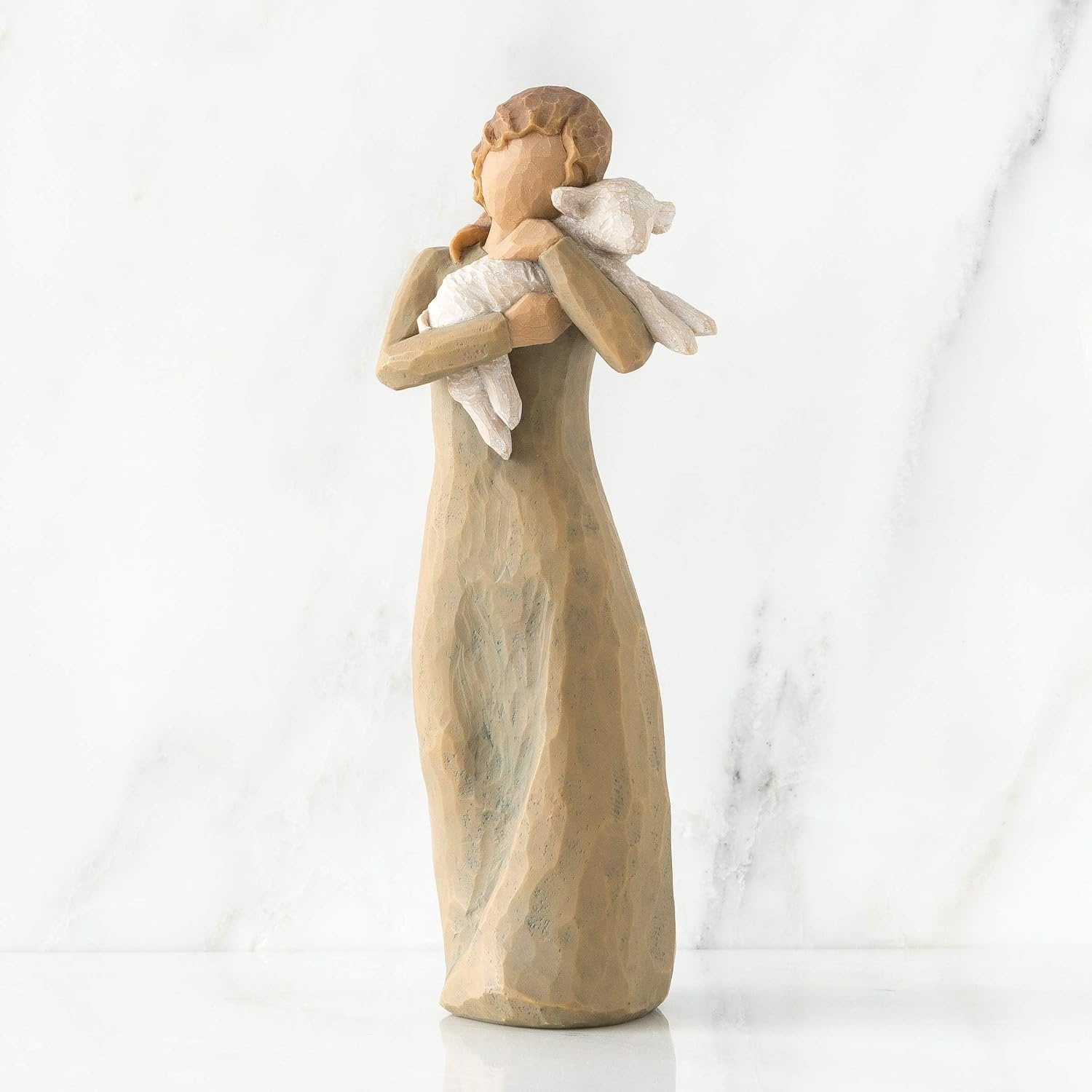 image:imageWillow Tree Peace on Earth Sculpted HandPainted Figure Part of the Willow Tree Nativity Collection Designed by Artist Susan Lordi Heirloom Keepsake Display on Shelf or MantelZampognaro Shepherd with Bagpipe