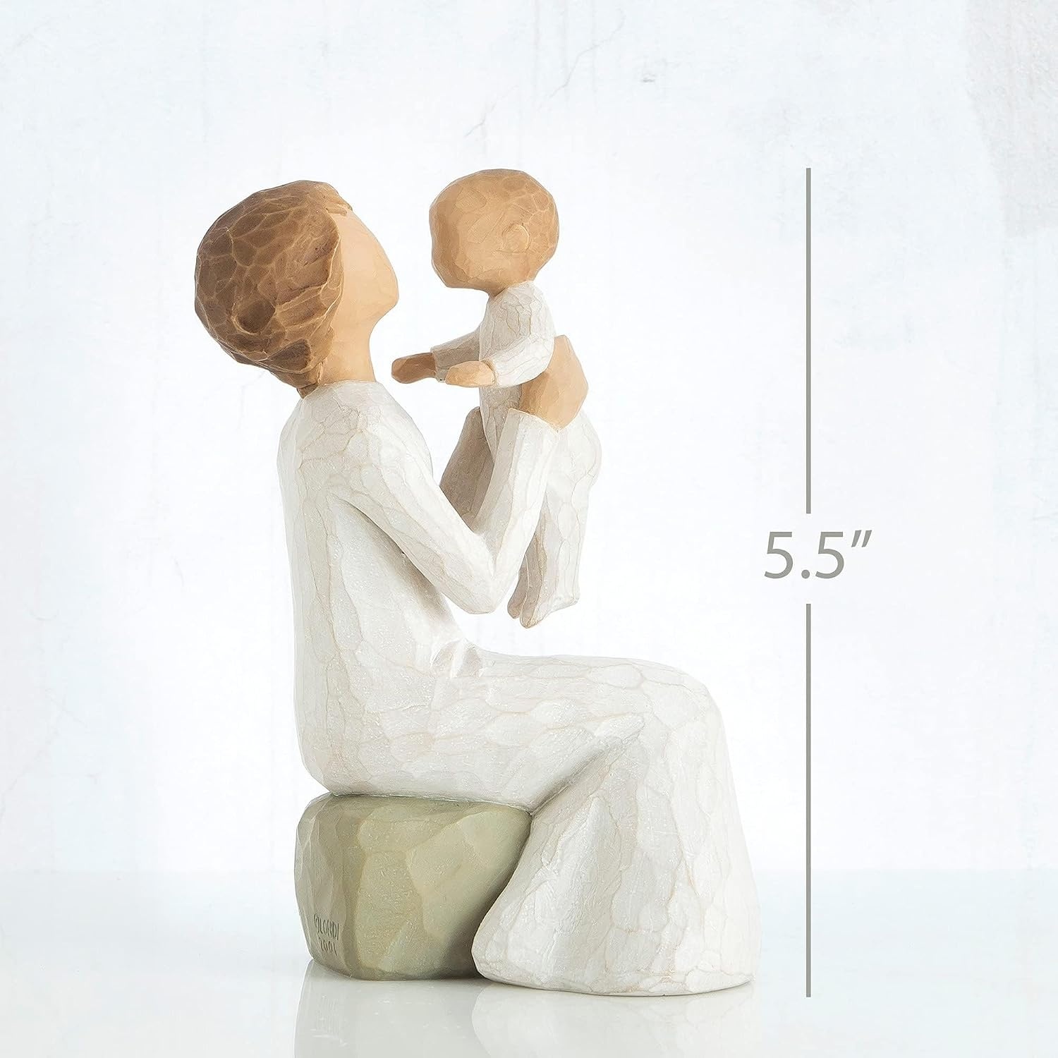 image:imageWillow Tree Surrounded by Love Sculpted HandPainted Figure Cast from a Susan Lordi Original Carving Gift Expressing Love and Caring Includes Enclosure Card Display on MantelNatural