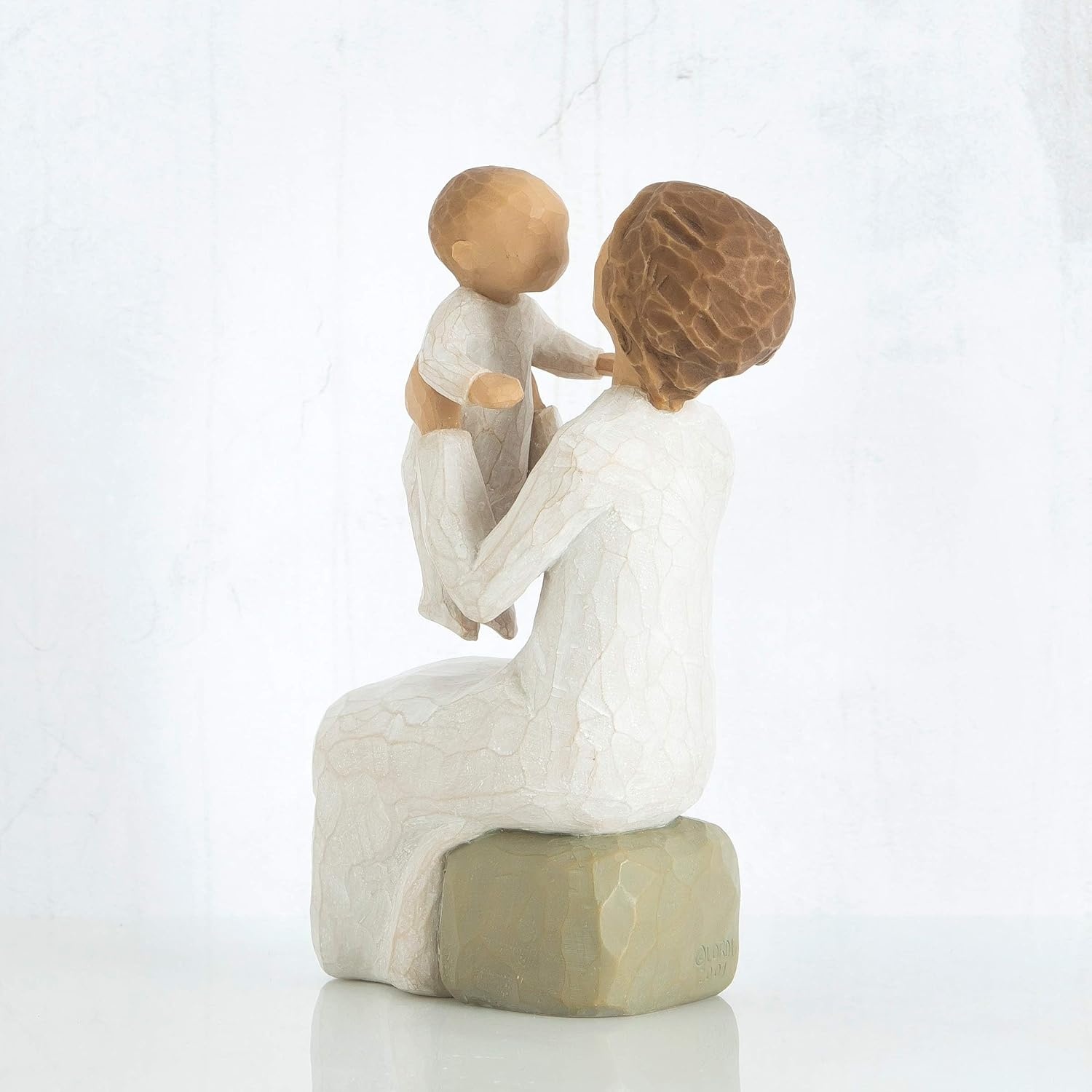 image:imageWillow Tree Surrounded by Love Sculpted HandPainted Figure Cast from a Susan Lordi Original Carving Gift Expressing Love and Caring Includes Enclosure Card Display on MantelNatural