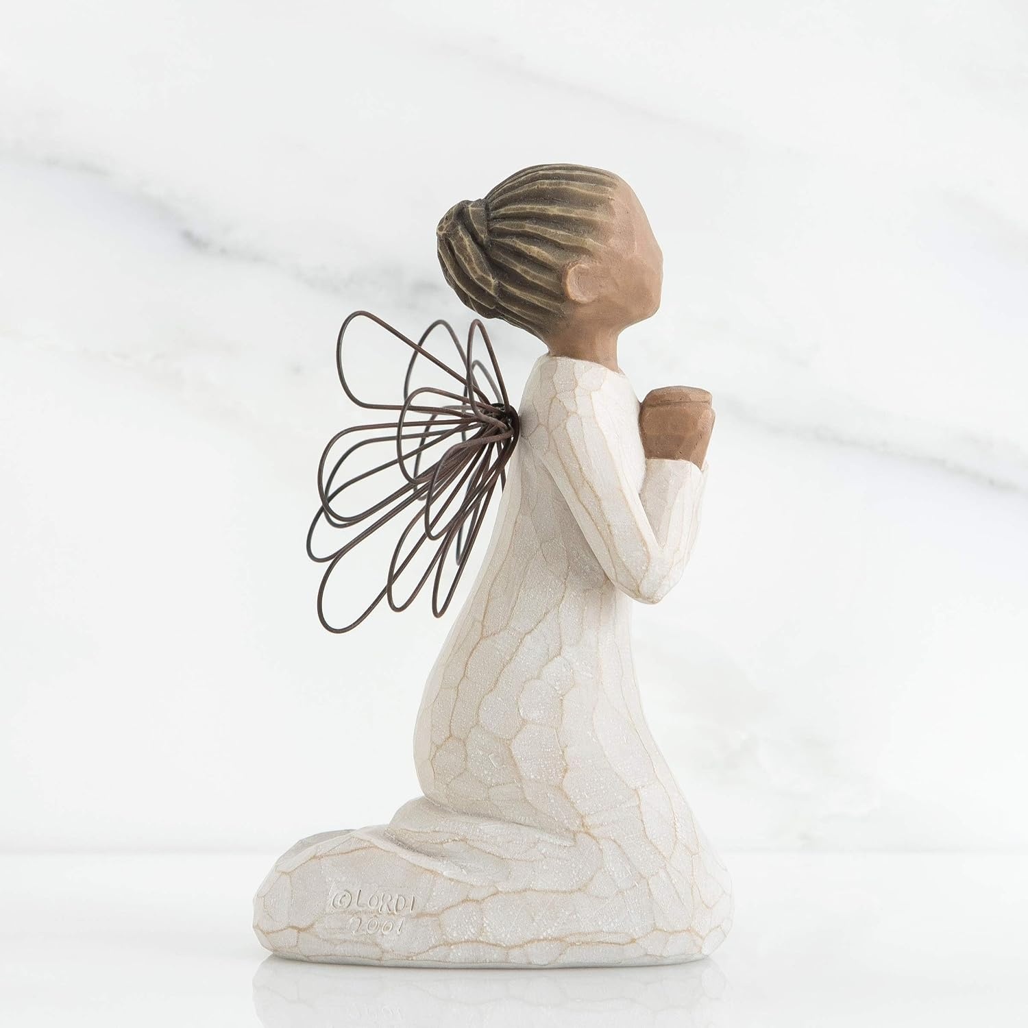 image:imageWillow Tree Thinking of You Angel Sculpted HandPainted Figure HandPainted Angel Figurine Celebrating Friendship Nature and Everyday Blessings Sculpted by Artist Susan LordiJust for You Angel