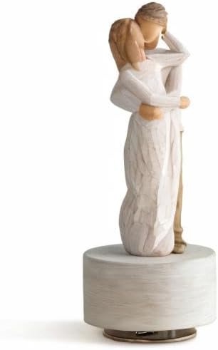 image:imageWillow Tree Together Musical Sculpted HandPainted Musical Figure