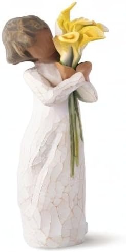 image:imageWillow Tree with Gratitude Sculpted HandPainted Figure Cast from a Susan Lordi Original Carving Thoughtful Keepsake Gift for Loved Ones Includes Enclosure Card Fitted Gift BoxYellow Calla Lily