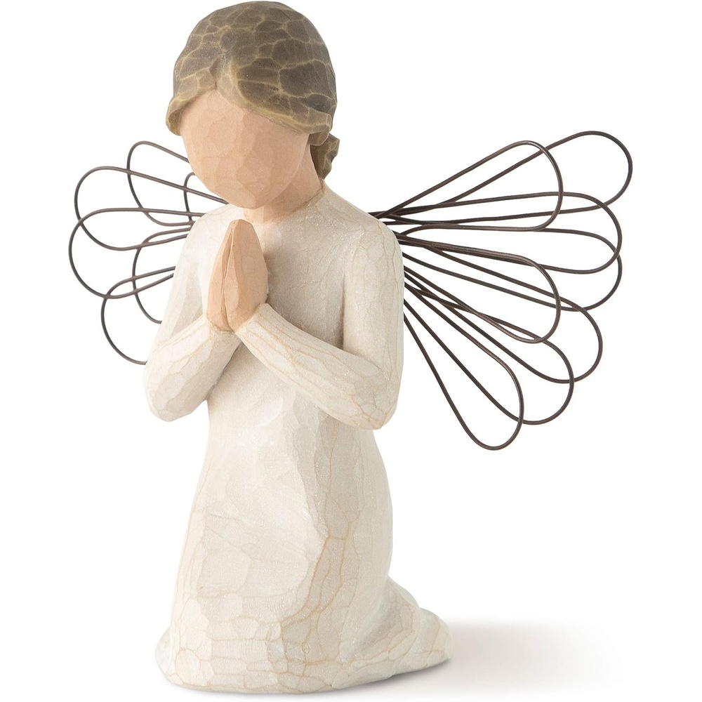 image:imageWillow Tree Angel of Prayer Sculpted HandPainted Figure Kneeling Angel With Hands in Prayer Baptism and Communion Gift Cast from a Susan Lordi Original Carving