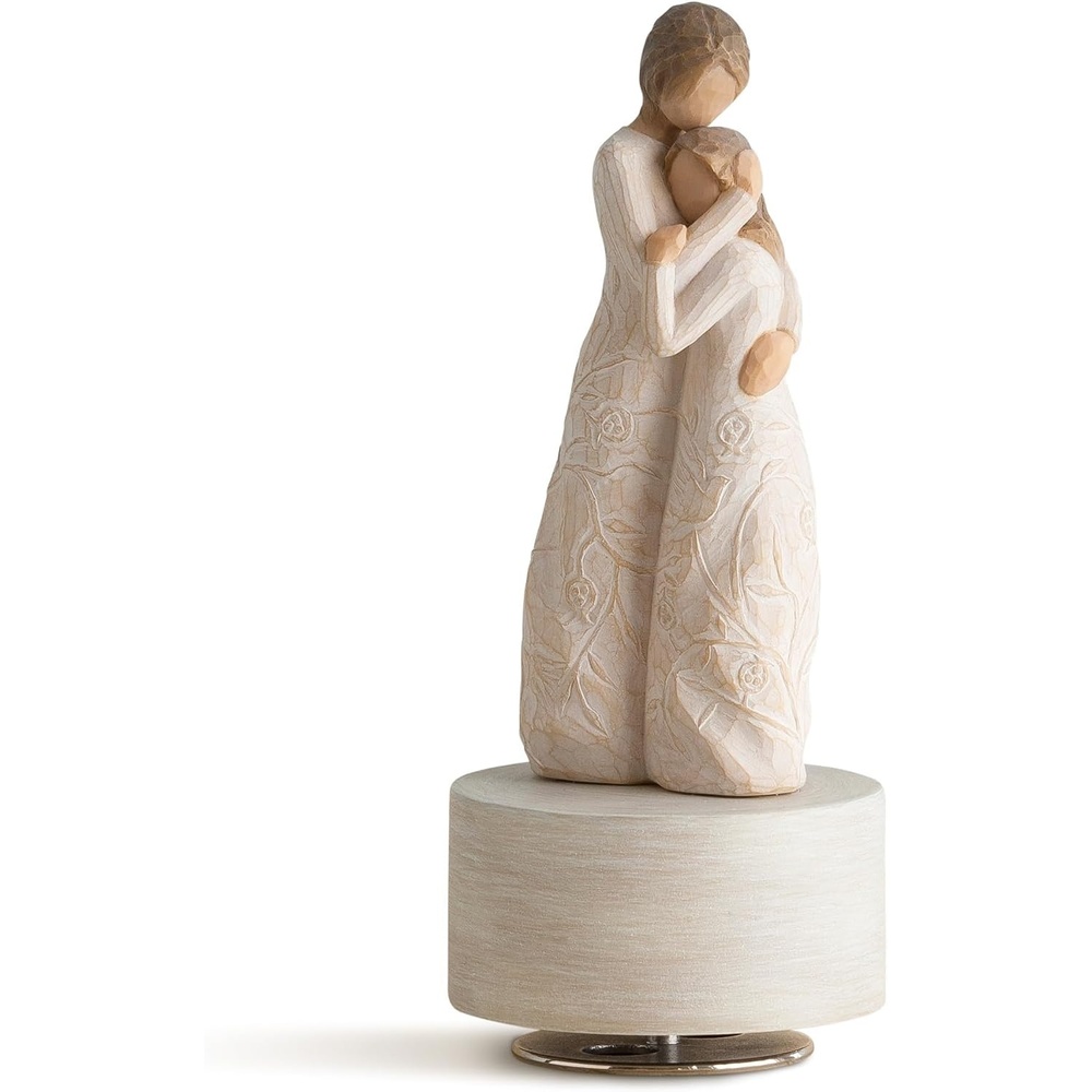 image:imageWillow Tree Around You Musical Sculpted HandPainted Musical Figure Plays a Melody Designed by Artist Susan Lordi Sentiment on Enclosure Card Ready to Display on Shelf or Tablea Tree