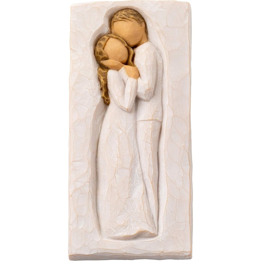 image:imageWillow Tree Embrace Plaque Sculpted HandPainted bas Relief