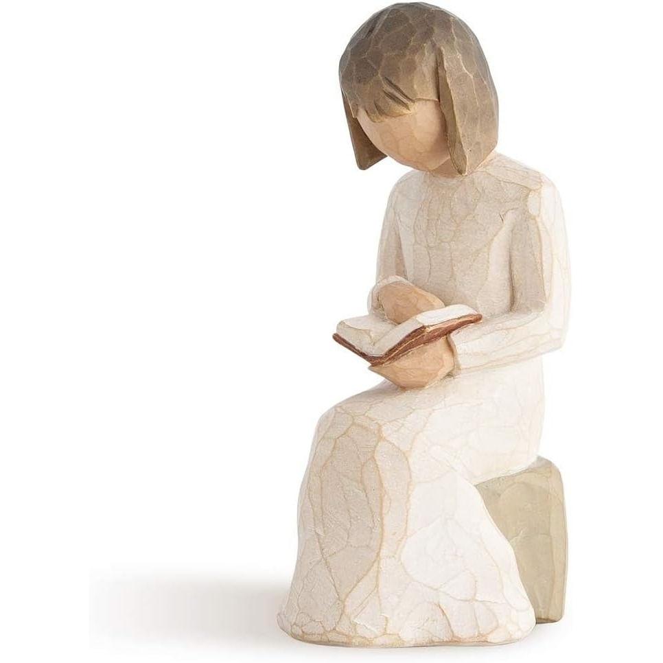 image:imageWillow Tree Just for You Angel Figure HandPainted Thank You Decor HandPainted Angel Figurine Celebrating Friendship Nature and Everyday Blessings Sculpted by Artist Susan LordiModern