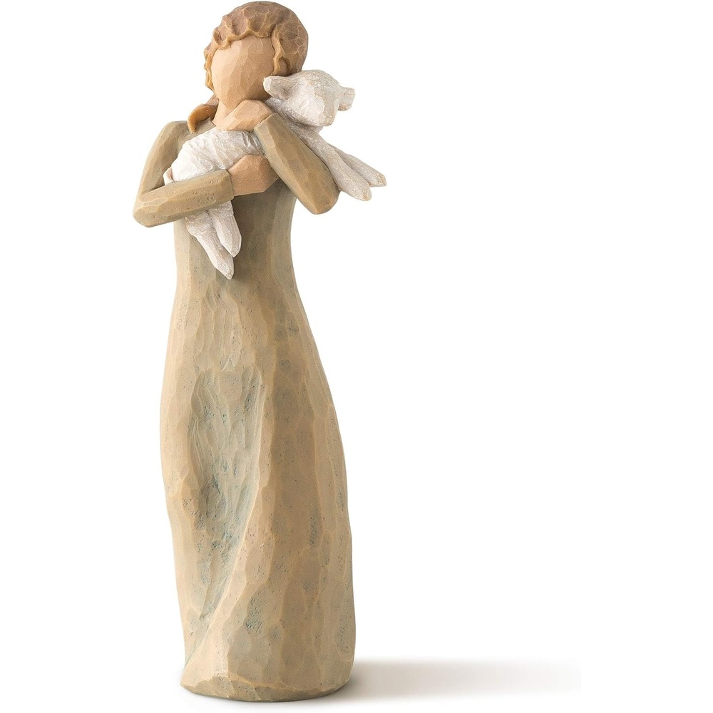 image:imageWillow Tree Peace on Earth Sculpted HandPainted Figure Part of the Willow Tree Nativity Collection Designed by Artist Susan Lordi Heirloom Keepsake Display on Shelf or MantelZampognaro Shepherd with Bagpipe