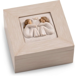 Willow Tree Around You Musical, Sculpted Hand-Painted Musical Figure | Plays a Melody, Designed by Artist Susan Lordi, Sentiment on Enclosure Card, Ready to Display on Shelf or Table(Song of Joy)