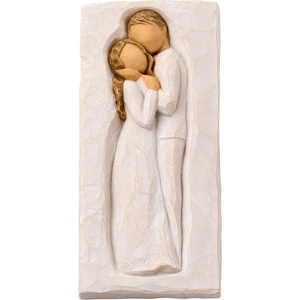 Willow Tree Embrace Plaque, Sculpted Hand-Painted bas Relief