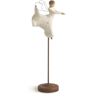 Willow Tree Littlest Christmas Angel, Sculpted Hand-Painted Figure | Extends the Willow Tree Nativity Scene, Designed by Artist Susan Lordi, Heirloom Keepsake, Display on Shelf or Table(Cypress Trees)
