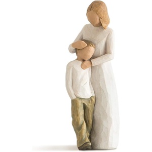 Willow Tree Mother and Son, Sculpted Hand-Painted Figure | Hand-Painted Resin Figurine, Sculpted by Artist Susan Lordi, Celebrates Loving Family Relationships, Family Grouping(Natural)
