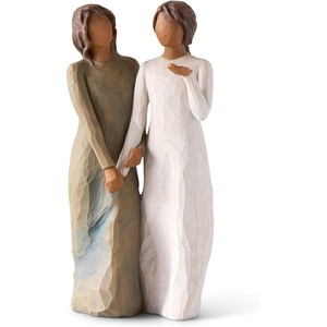 Willow Tree My Sister, My Friend (Darker Skin), Walk with me and Along The Way, We’ll Share Everything, Gift to Celebrate Supportive Friendships Among Women, Co-Workers, Sculpted Hand-Painted Figure | Cast from a Susan Lordi Original Carving, Celebrates Close Bonds, Meaningful Relationships, Thoughtful Keepsake Gift Idea
