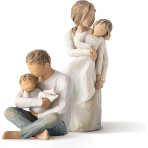 Willow Tree My Sister My Friend and Sister Mine Figure, 2 Piece Set | Designed by Artist Susan Lordi, Gift Collection Celebrating Loving Relationships and Family Bonds, Packaged for Gift-Giving(Mother Daughter Little One)
