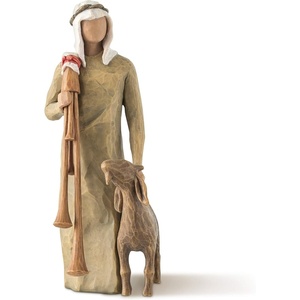 Willow Tree Peace on Earth, Sculpted Hand-Painted Figure | Part of the Willow Tree Nativity Collection, Designed by Artist Susan Lordi, Heirloom Keepsake, Display on Shelf or Mantel(Starry Night Nativity)