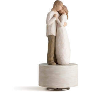 Willow Tree Promise Musical, Plays Pachelbel’s Canon in D Major, Hold Dear The Promise of Love, Gift for Bridal Shower, Wedding, Anniversary, Valentine’s Day, Sculpted Hand-Painted Musical Figure | Plays a Melody, Designed by Artist Susan Lordi, Sentiment on Enclosure Card, Ready to Display on Shelf or Table
